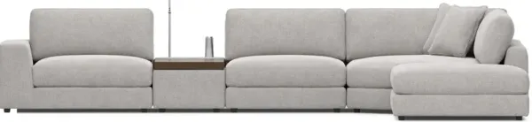 Gray 5 Pc ModularThree with Media Console