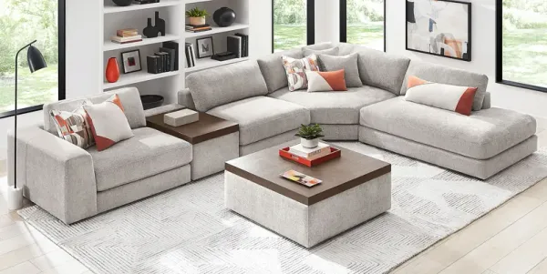 Gray 5 Pc ModularThree