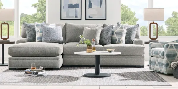 Bedford Park Gray 2 Pc Sectional with Chaise
