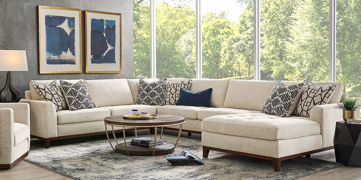 Harmon Beige 3 Pc Sectional