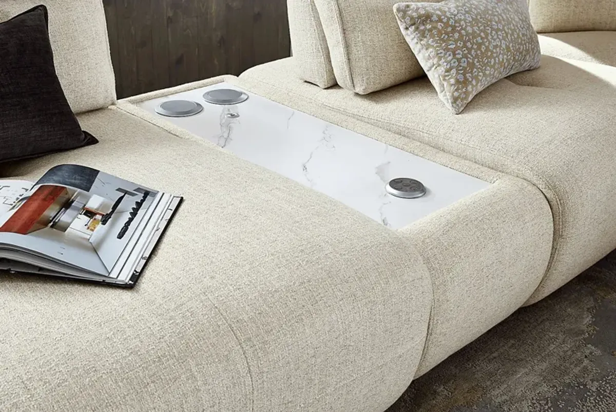 Olympia Linen 6 Pc Sectional with Audio