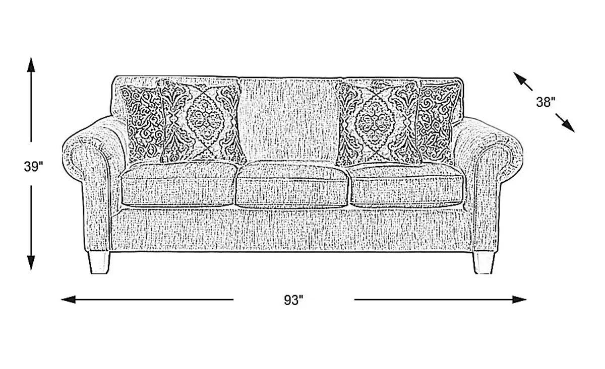 Wyndsor Way Gray Sleeper Sofa