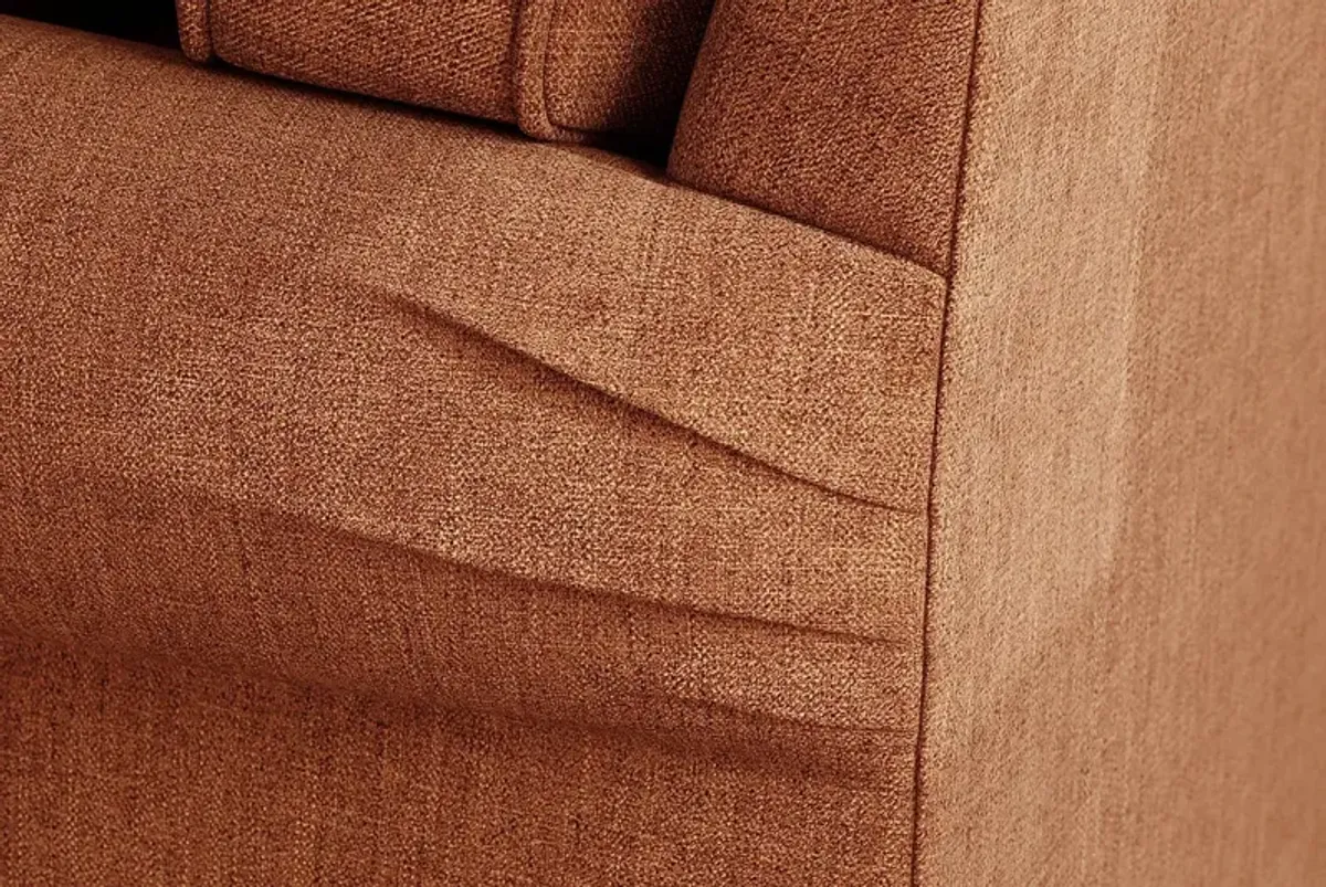 Bellingham Russet Textured Chenille Gel Foam Sleeper Chair