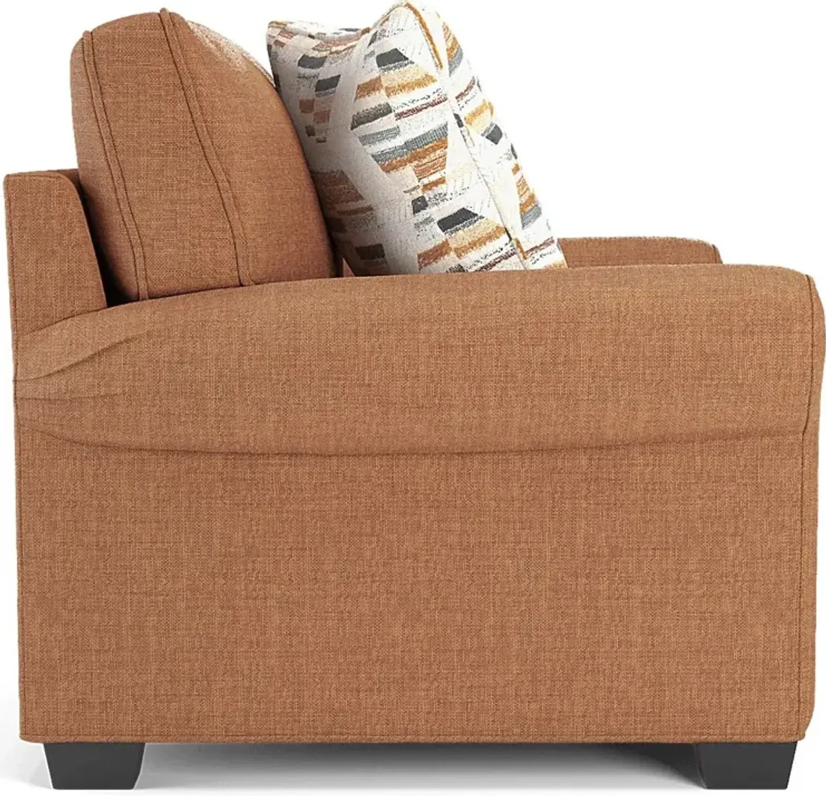 Bellingham Russet Textured Chenille Gel Foam Sleeper Chair