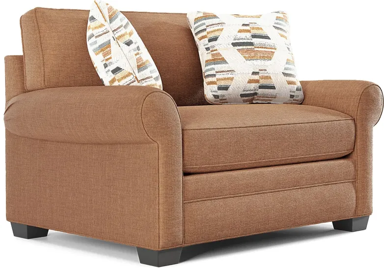 Bellingham Russet Textured Chenille Sleeper Chair