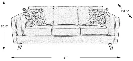 Arlington Denim Sleeper Sofa