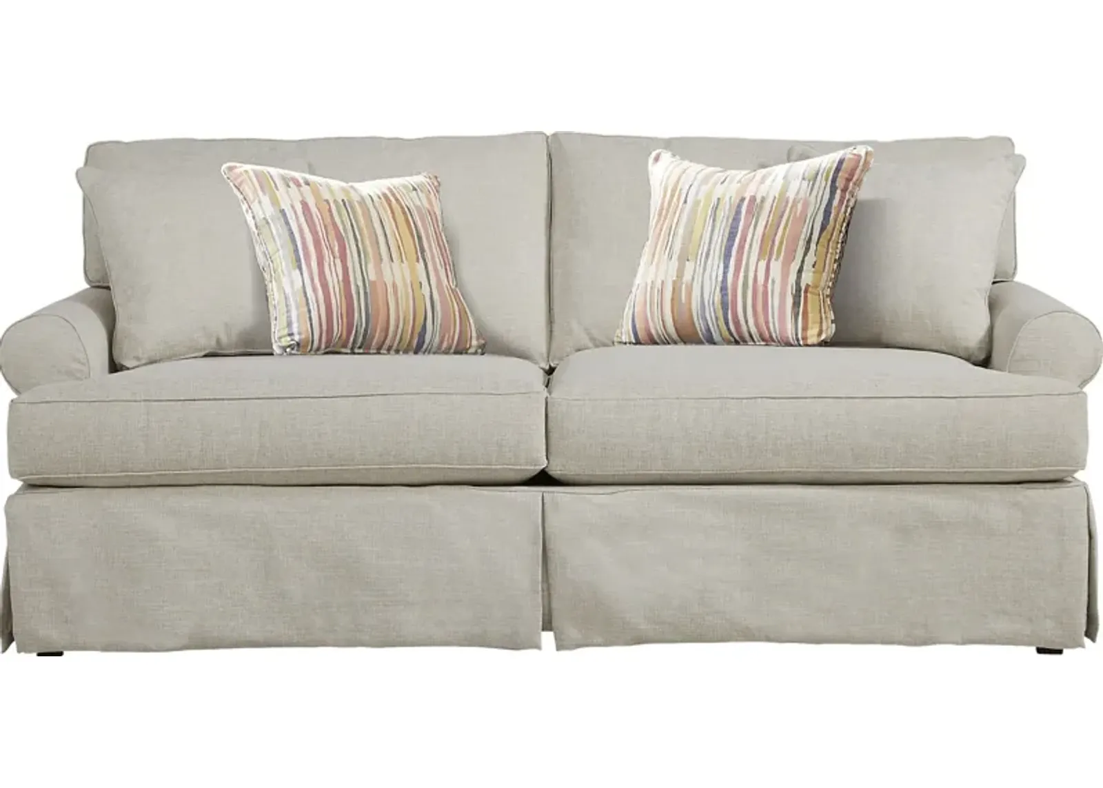 Beachside Walk Linen Textured Slipcover Sleeper