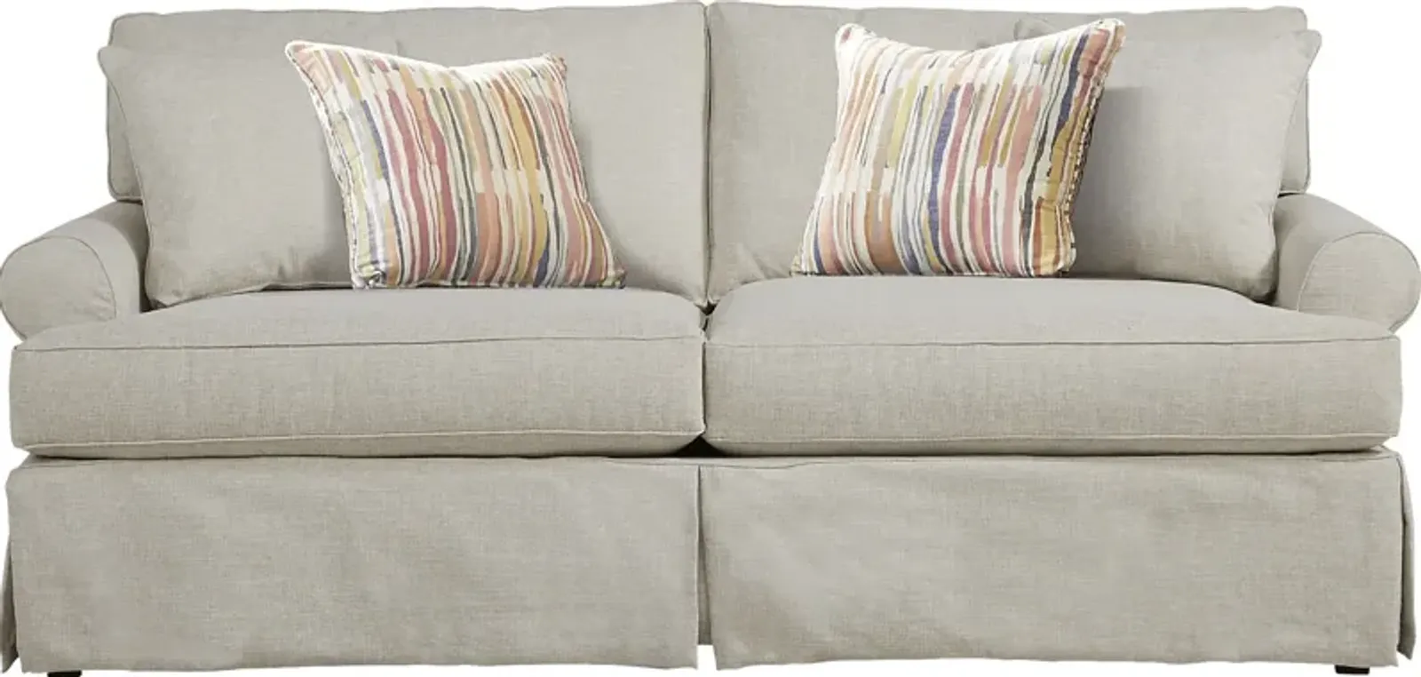 Beachside Walk Linen Textured Slipcover Sleeper