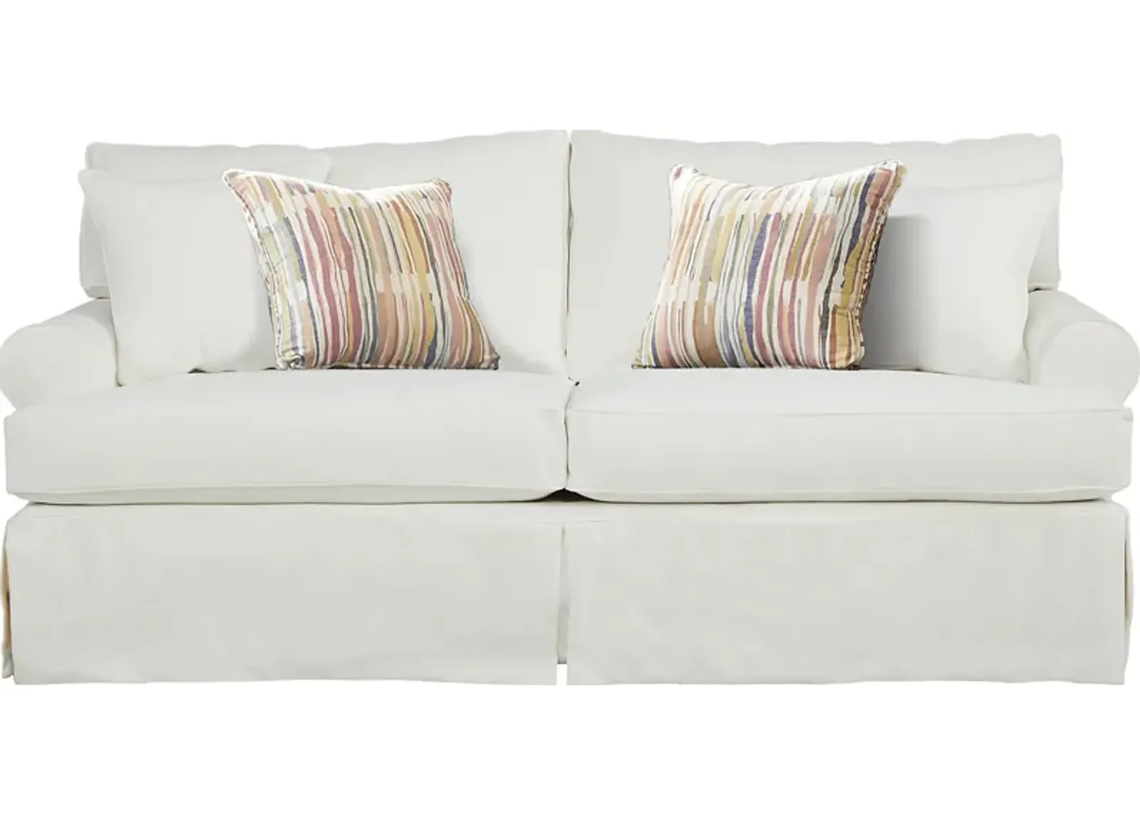 Beachside Walk White Denim Slipcover Sleeper