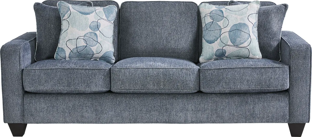 Alanis Bay Blue Gel Foam Sleeper Sofa