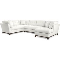 Cindy Crawford Home Metropolis Way White Textured 3 Pc Sectional