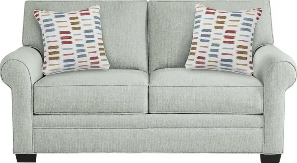 Bellingham Willow Green Textured Gel Foam Sleeper Loveseat