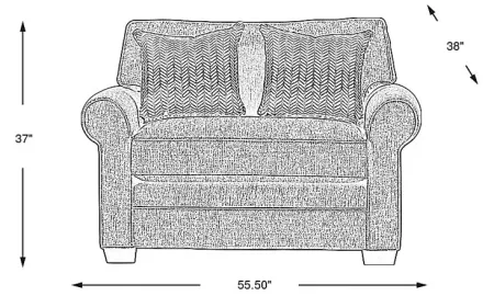 Bellingham Gray Textured Sleeper Chair