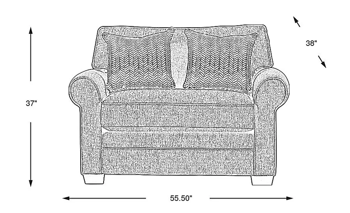 Bellingham Gray Textured Sleeper Chair
