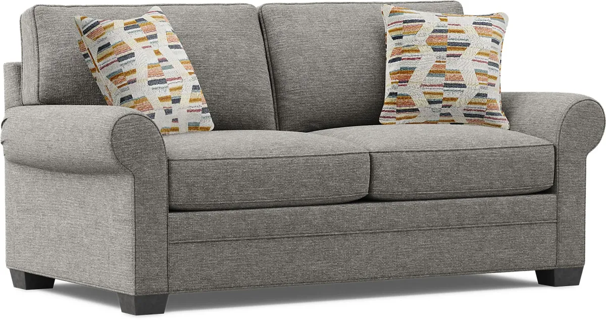 Bellingham Gray Textured Sleeper Loveseat