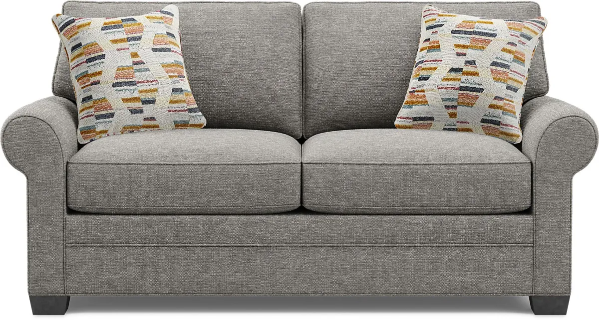 Bellingham Gray Textured Sleeper Loveseat