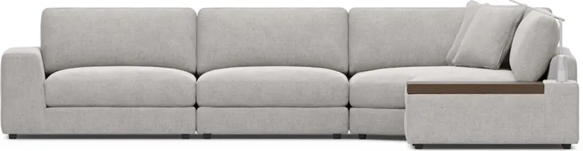Gray 5 Pc ModularThree with Media Console
