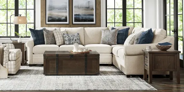 Parkview Beige 5 Pc Sectional Living Room