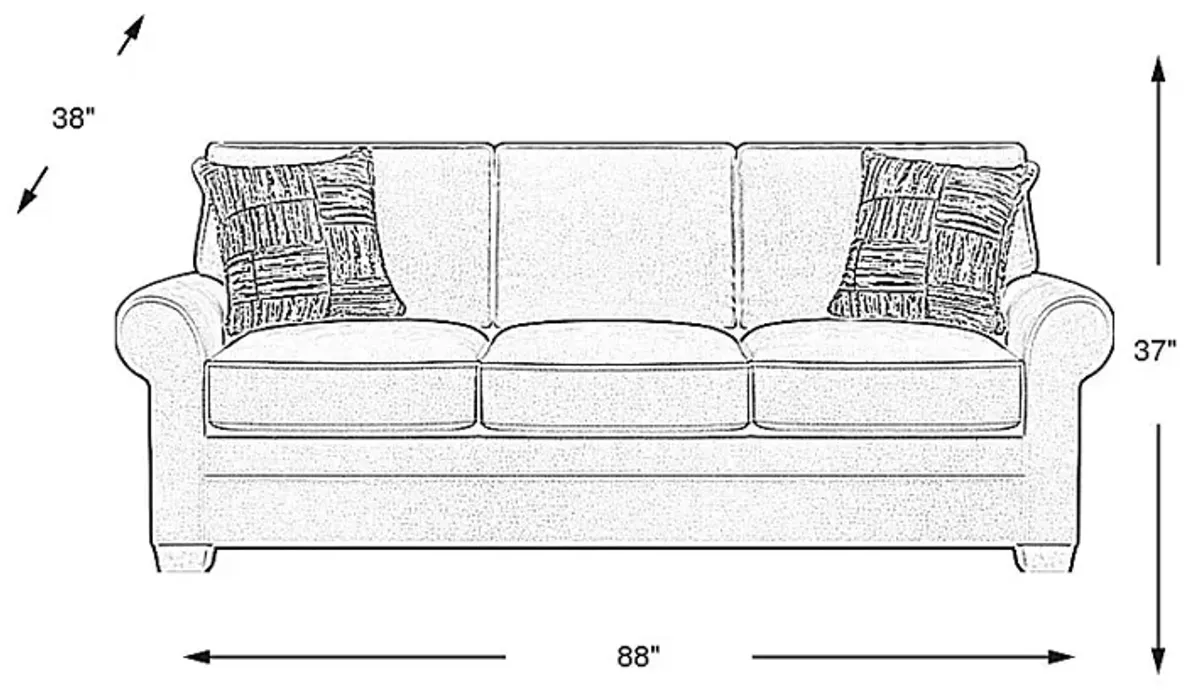 Bellingham Gray Microfiber Sleeper Sofa