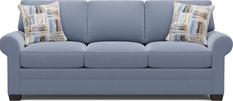Bellingham Blue Microfiber Gel Foam Sleeper Sofa