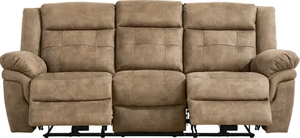 Hartford Brown Power Reclining Sofa