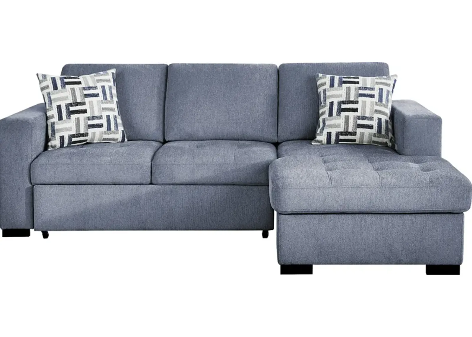 Geneva Blue 2 Pc Sleeper Sectional