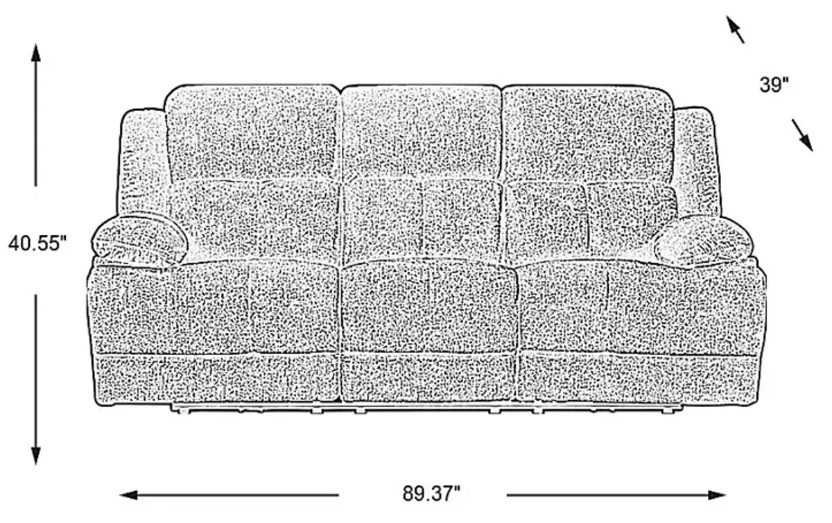 Townsend Brown Power Reclining Sofa