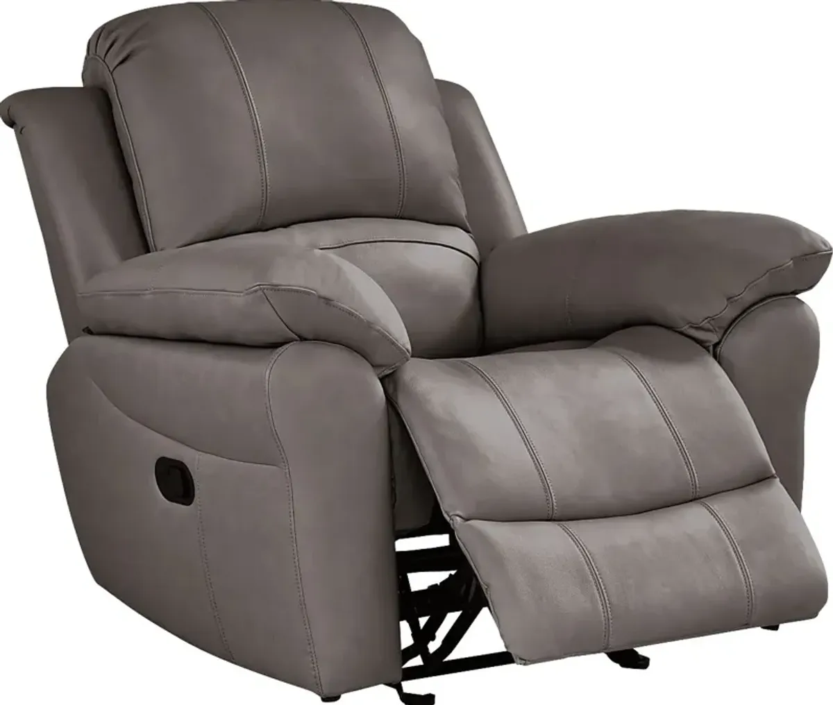 Vercelli Way Gray Leather 8 Pc Reclining Living Room