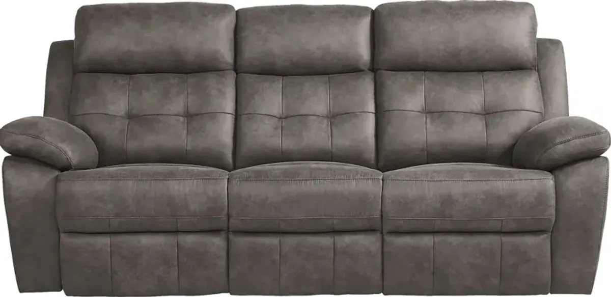 Hanton Heights Slate Power Reclining Sofa