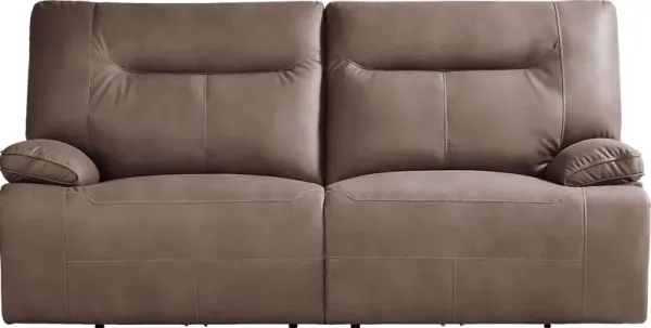 Barton Brown Dual Power Reclining Sofa