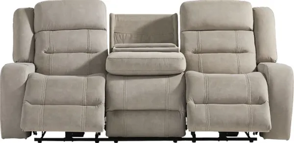 McKinley Beige Power Reclining Sofa