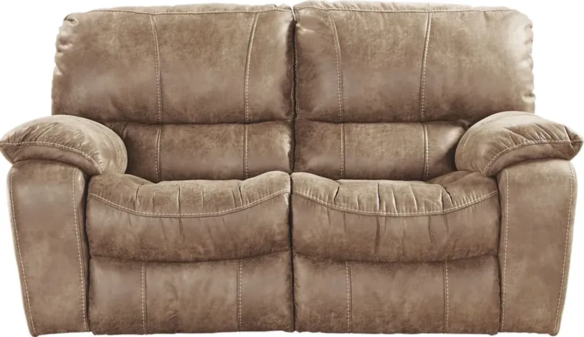 Alpen Ridge Tan 7 Pc Living Room with Reclining Sofa