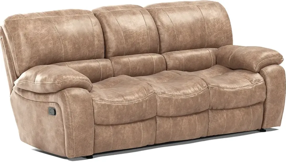 Alpen Ridge Tan 7 Pc Living Room with Reclining Sofa