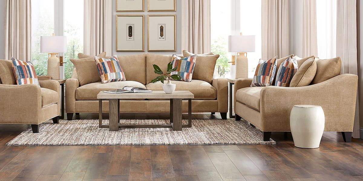 Cambria Gold 5 Pc Living Room