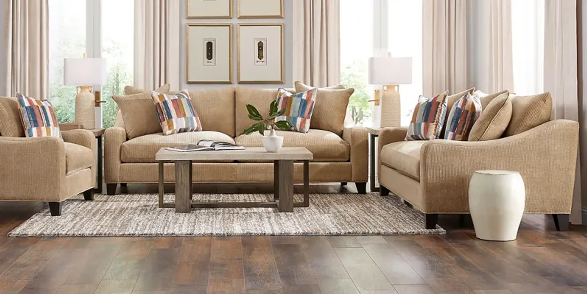 Cambria Gold 5 Pc Living Room