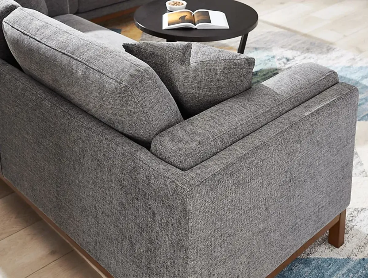 Brinkley Pewter 2 Pc Living Room