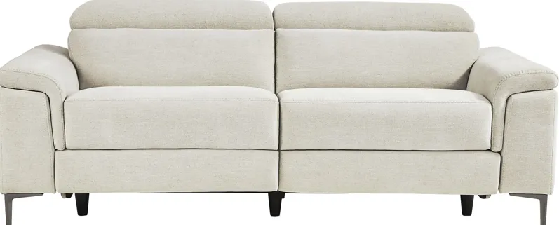 Weatherford Park Beige Dual Power Reclining Sofa