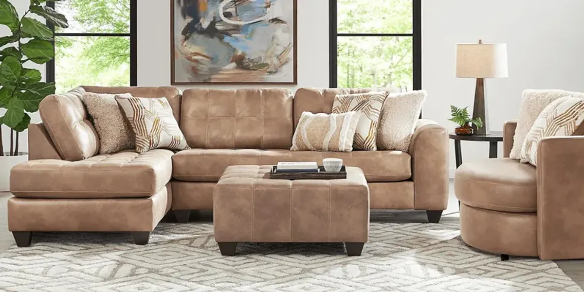 Bellinger Camel 5 Pc Sectional Living Room