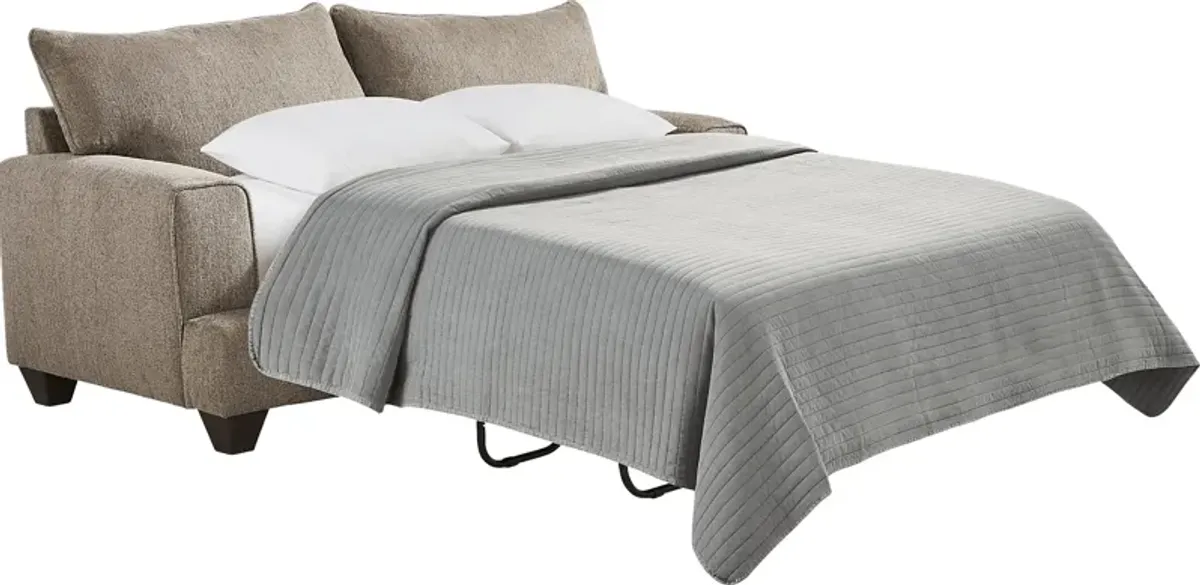 Twin Falls Mink Sleeper Loveseat