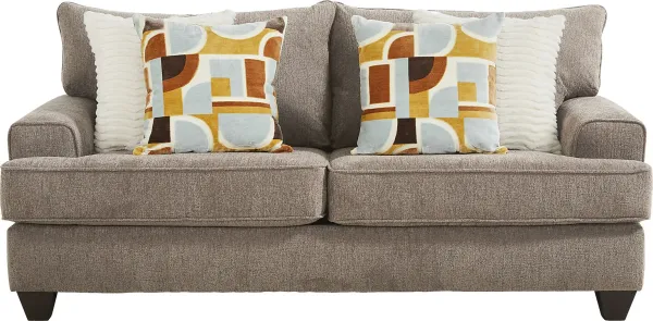Twin Falls Mink Sleeper Loveseat