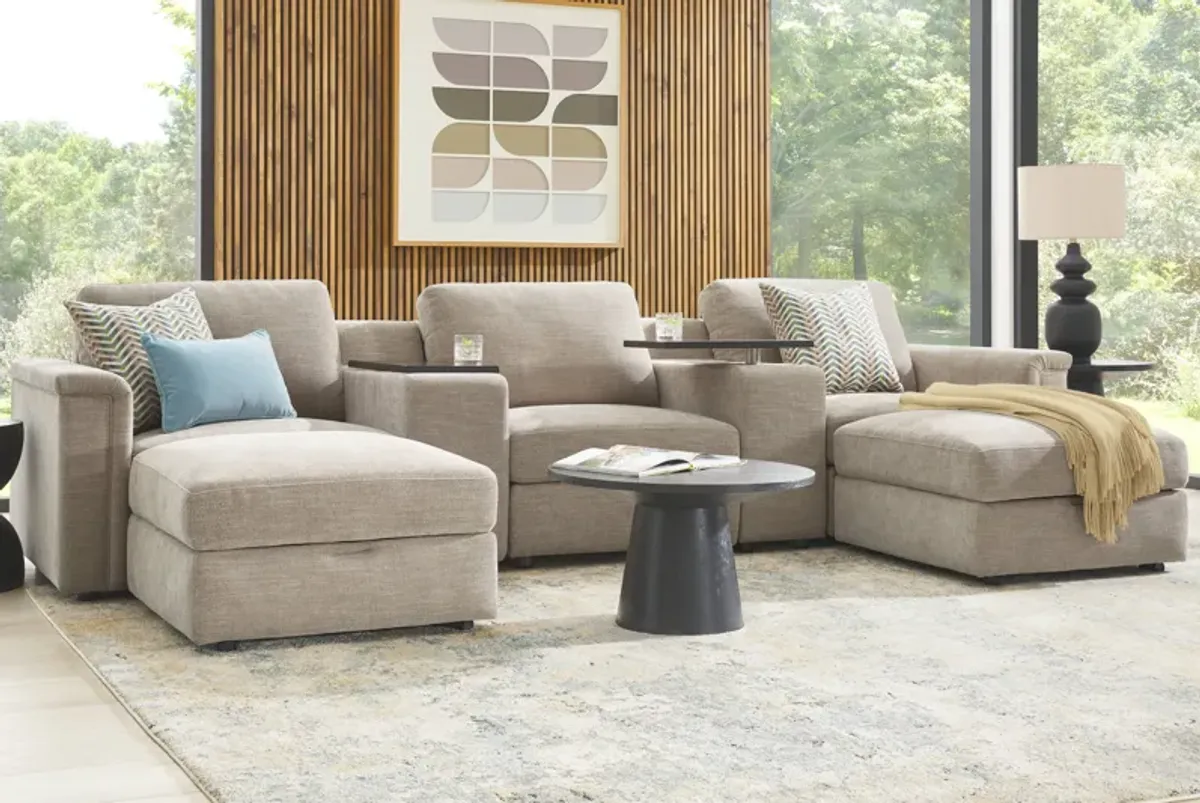 Tempo Modular Beige 7 Pc Sectional