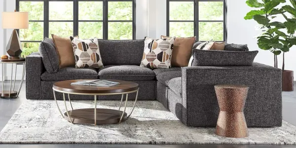 Langford Park Charcoal 5 Pc Sectional
