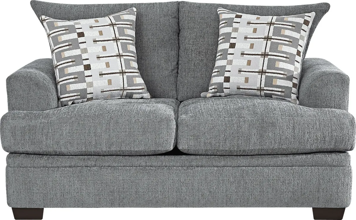 Cooper Blue 8 Pc Living Room