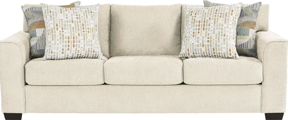 Delcrest White Sleeper Sofa