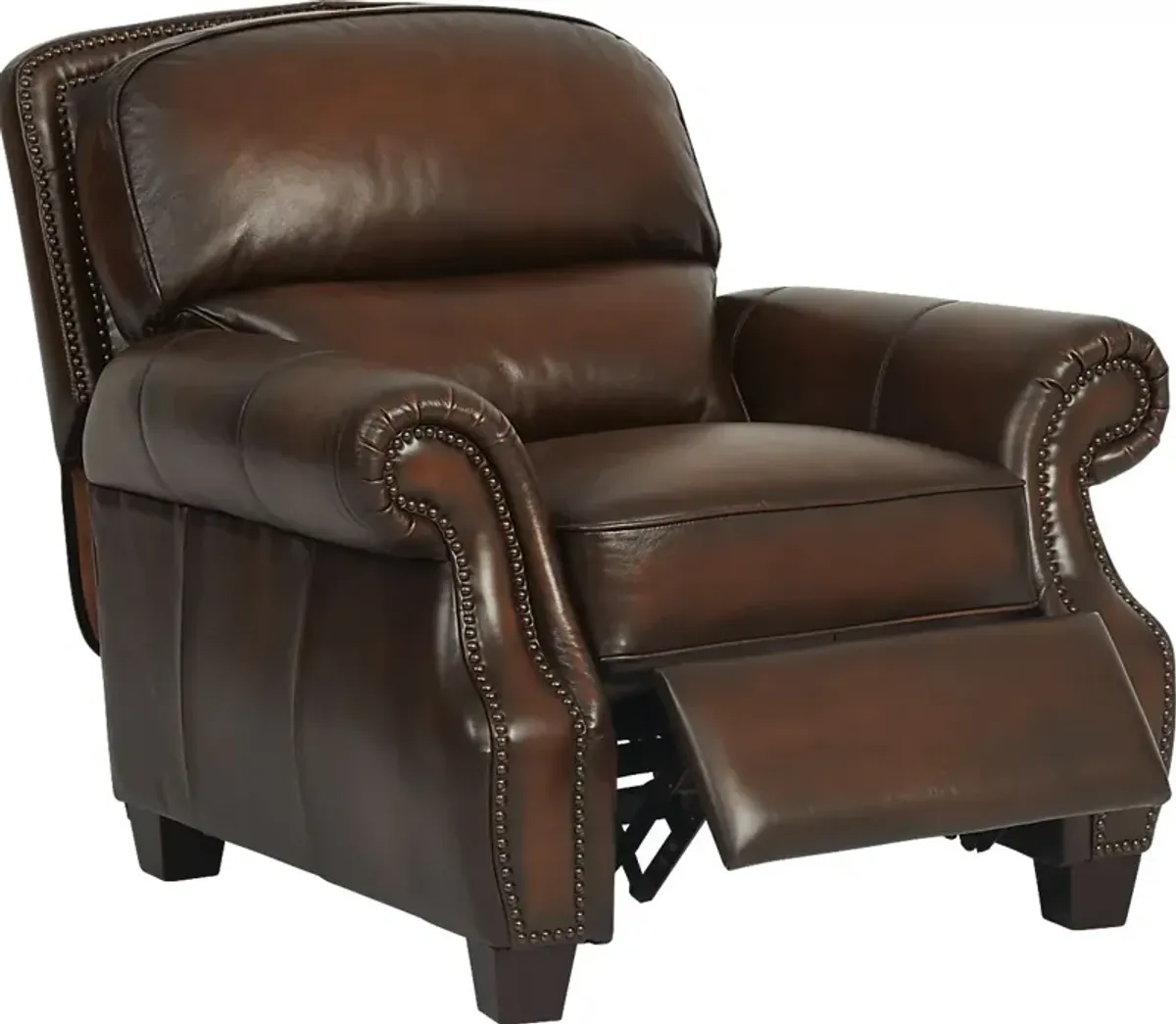 Calvano Brown Leather 6 Pc Living Room