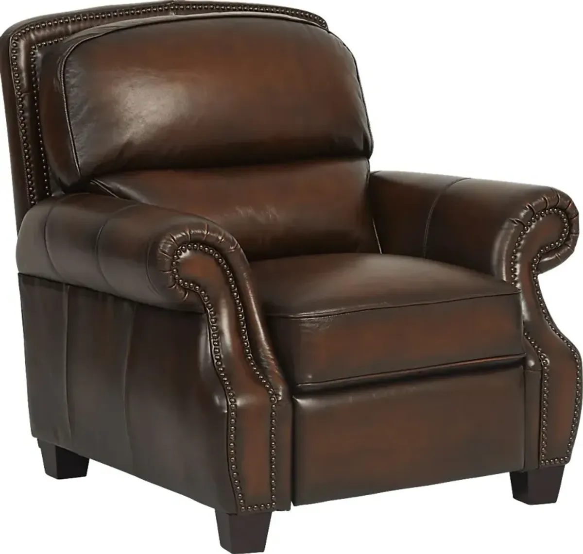 Calvano Brown Leather 6 Pc Living Room