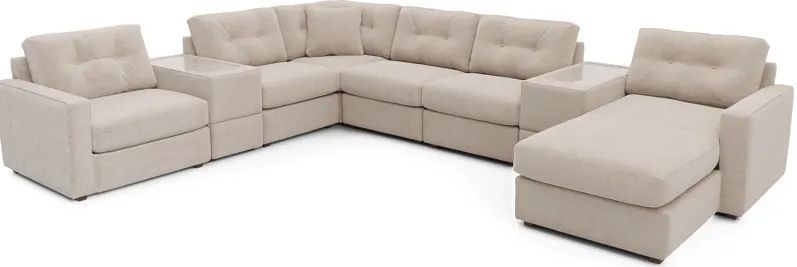 ModularOne Beige 8 Pc Sectional