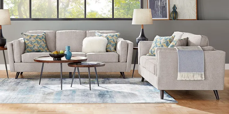 Arlington Platinum 8 Pc Living Room with Gel Foam Sleeper Sofa