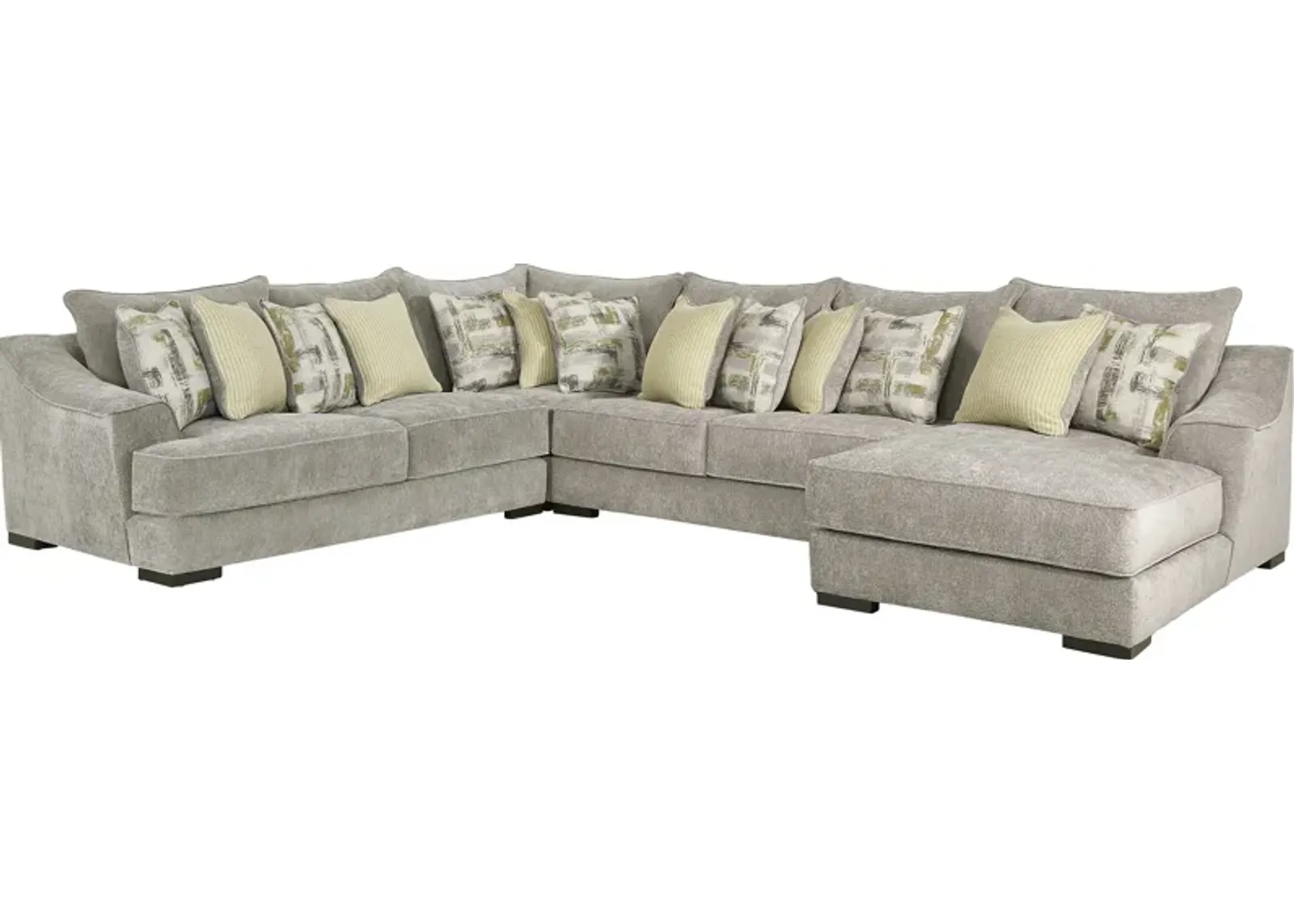 Kinley Gray 4 Pc Sectional