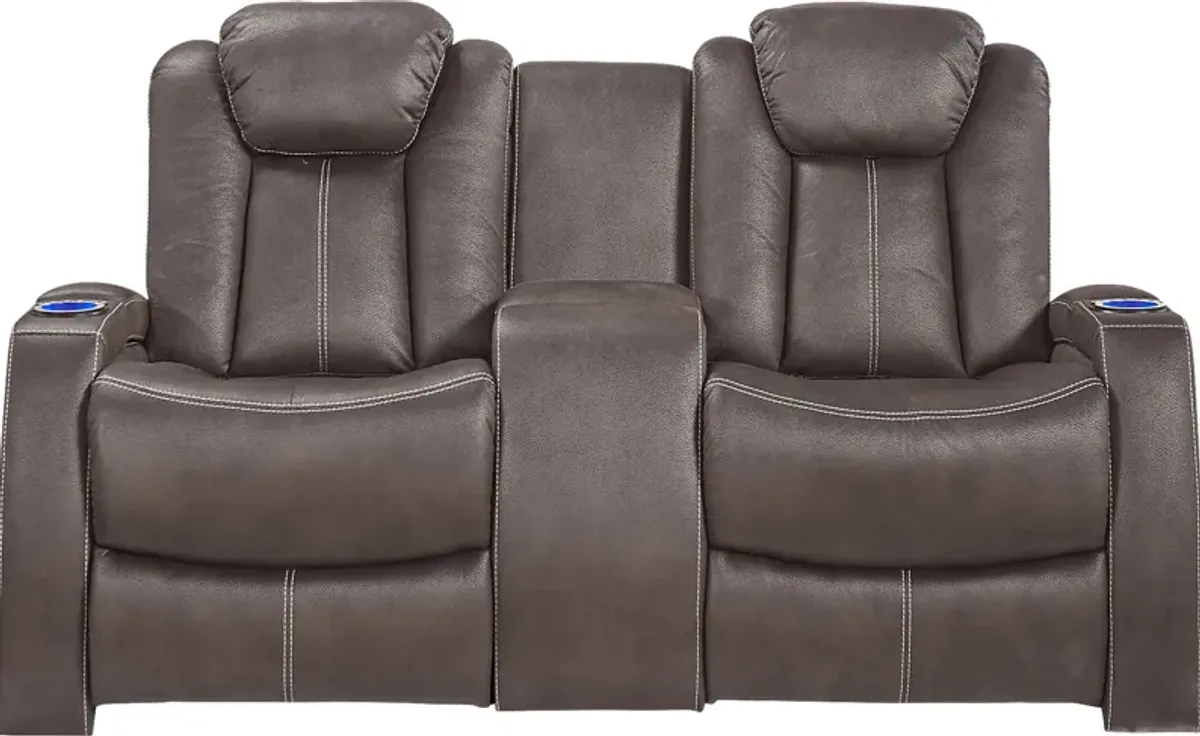 Crestline Brown 7 Pc Dual Power Reclining Living Room